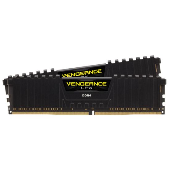  Зображення Пам'ять DDR4  16GB  3200MHz PC4-25600  (Kit of 2x8GB)  Corsair Vengeance LPX  Black) 